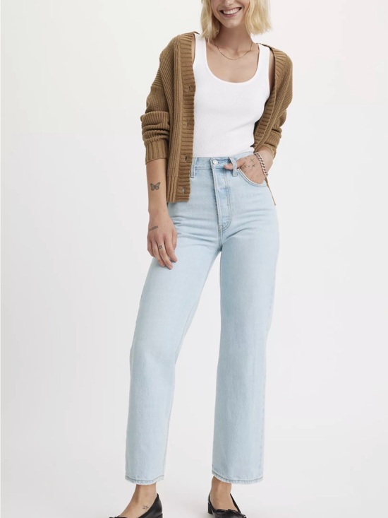 Levi's Denim - Levi’s Ribcage Ankle Straight Jeans Light Wash Size 27